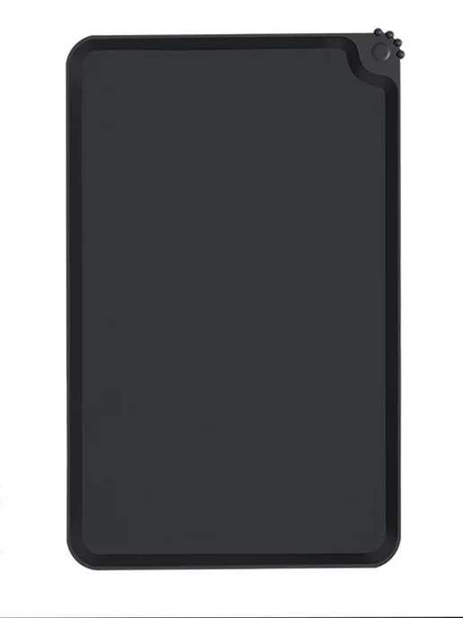 Фото товара 25303, коврик под миску для кошек и собак черный силиконовый 48х30см